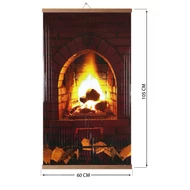 EvoKing Dekoratív elektromos infrapanel, Kandalló képpel