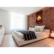 EvoKing Dekoratív elektromos infrapanel, Kandalló képpel