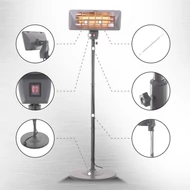 Gerlach GL7734 kültéri kvarc hősugárzó 2000W