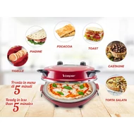 BEPER P101CUD301 PIZZASÜTŐ 1200W (Piros)