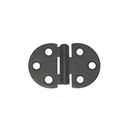 Csuklópánt kerekített 45 x 30 / 1,5 mm fekete