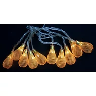 Fényfüzér MagicHome Karácsony Lantern Ball, arany 2x AA, világítás, belső