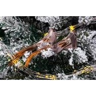 Madarak csipesszel MagicHome, barna, pár, 15 x 5 x 5 cm