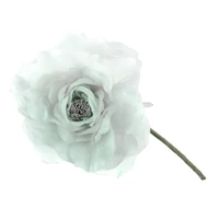 MagicHome virág, bazsarózsa, zöld, szár, virágméret: 16 cm, virághossz: 24 cm, 6db/csomag