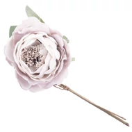 MagicHome virág, kivirult rózsa, lila, szár, virágméret: 11 cm, virághossz: 22 cm, 6db/csomag