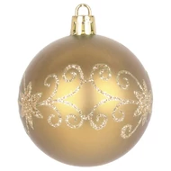 MagicHome karácsonyi gömbök, 20 db, 6 cm, arany, karácsonyfára