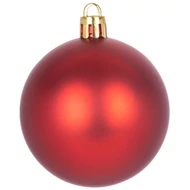 MagicHome karácsonyi gömbök, 20 db, 6 cm, piros, karácsonyfára