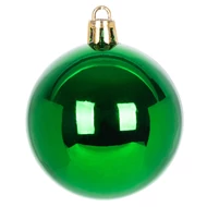 MagicHome karácsonyi gömbök, 9 db, készlet, piros-zöld, dekorációval, karácsonyfára, 6 cm