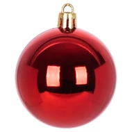 MagicHome karácsonyi gömbök, készlet, 21 db, 6 cm, piros, csúcs, karácsonyfára