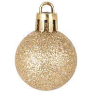 MagicHome karácsonyi gömbök, 12 db, 3 cm, arany, karácsonyfára