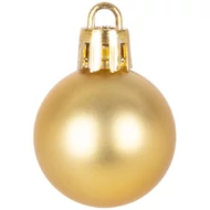 MagicHome karácsonyi gömbök, 12 db, 3 cm, arany, karácsonyfára