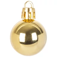 MagicHome karácsonyi gömbök, 12 db, 3 cm, arany, karácsonyfára