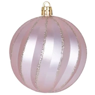 MagicHome karácsonyi gömbök, 12 db, 8 cm, rózsaszín-zöld, karácsonyfára