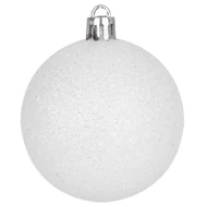 MagicHome karácsonyi gömbök, 10 db, fehér, karácsonyfára, 6 cm