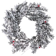 MagicHome karácsonyi koszorú, fagyöngy, 30 x 30 x 08 cm