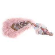 MagicHome karácsonyi dekoráció, Rózsaszín páva, pelyhes, 60 x 28 x 35 cm