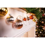 Fényfüzér MagicHome Karácsony Ball, 20 LED meleg fehér, gömbökkel, 2x AA, egyszerű világítás, megvilágítá