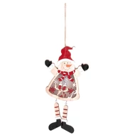 MagicHome karácsonyi dekoráció, Hóember, LED, felfüggeszthető, MDF, 12,5 x 2 x 23,5 cm