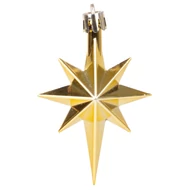 MagicHome karácsonyi gömbök, készlet, 50 db, 4-5 cm, arany, csillag, füzér, toboz, karácsonyfára