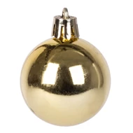 MagicHome karácsonyi gömbök, készlet, 50 db, 4-5 cm, arany, csillag, füzér, toboz, karácsonyfára