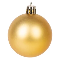 MagicHome karácsonyi gömbök, készlet, 50 db, 4-5 cm, arany, csillag, füzér, toboz, karácsonyfára