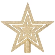 MagicHome karácsonyi gömbök, készlet, 50 db, 4-5 cm, arany, csillag, füzér, toboz, karácsonyfára