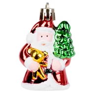 MagicHome karácsonyi dísz, 6 db, Mikulás, karácsonyfára, 6 cm