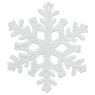 MagicHome karácsonyi dísz, 12 db, hópehely, fehér, karácsonyfára, 10 cm