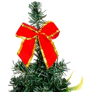 Karácsonyfa MagicHome Karácsony, feldíszített, piros, 40 cm