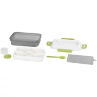 Ételhordó MagicHome, szögletes, 1,2 l, villával/kanállal, 23 x 15 x 8,8 cm