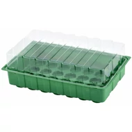 Mini melegágy tetővel, StrendPro, 28 palántához, 35,5x22x7 cm