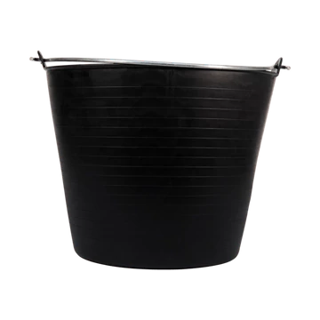 Bellota fekete műanyag vödör 26L fém fogantyúval