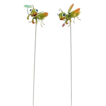 Dekor letűzhető fém méhecskék 88cm
