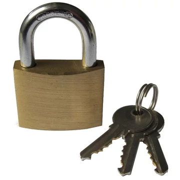 Rézlakat 40mm (erős) 3 kulcs