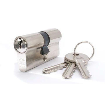 Zárbetét 30/30mm 3 kulcs nikkel