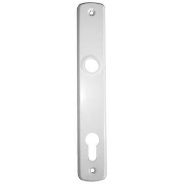 Ajtócím 90mm normál cilinderlyukas fehér (1 pár)