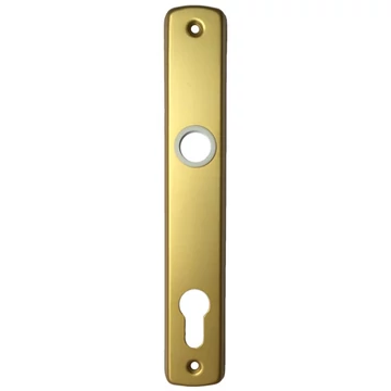 Ajtócím 90mm normál cilinderlyukas F3 eloxált (1 pár)