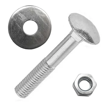 Kapupántcsavar M6x70+anya+fakötésű alátét (10 db)