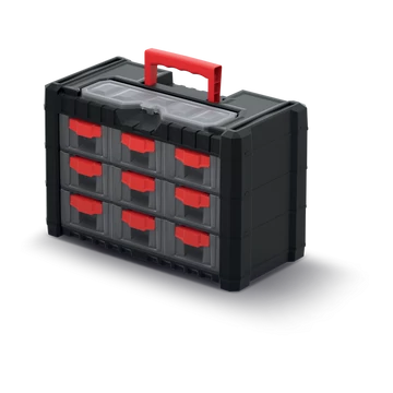 Csavartartó szortimenter Multicase Cargo 400x200x260mm 9 részes