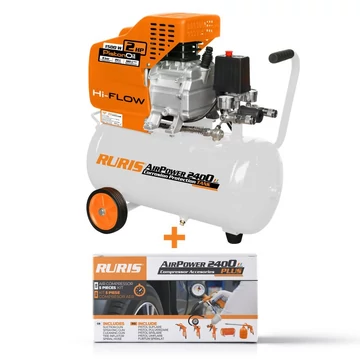 Légkompresszor RURIS AirPower 2400 + kiegészítők