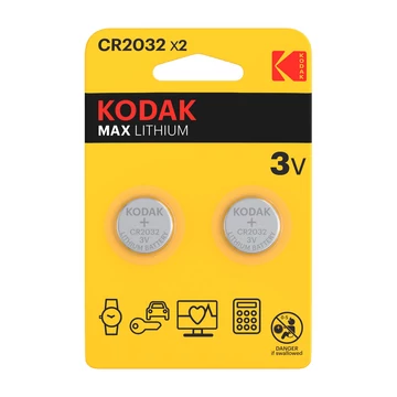 Kodak Ultra Lithium gombelem CR2032 (3V) B2