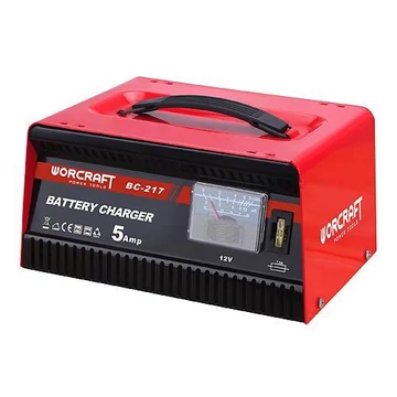 Worcraft akkumulátor töltő autós BC-217, 12V/230V, 5A