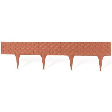 Ágyásszegély rattan terrakotta 2,4m