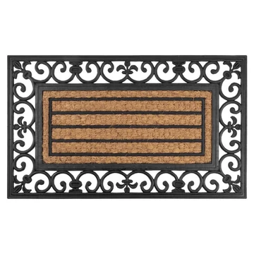 Lábtörlő 45x75 cm, ornament, panama
