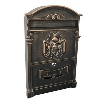 Postaláda ALU, antique bronz, 410x255x90 mm