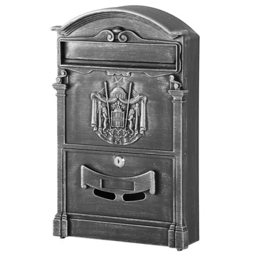 Postaláda ALU, antique ezüst, 410x255x90 mm