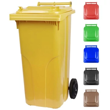 Kerekes kuka, 120l, sárga