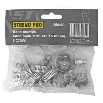 Tömlő bilincs szett 15db , 8-27mm