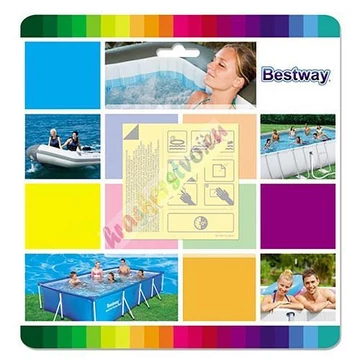 Medence javító készlet, Bestway®, 65x65 mm, 10 db