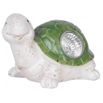 Solar lámpa, teknősbéka, 17x13x13 cm, 1 LED